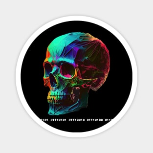 Binary skull ``death´´ Magnet